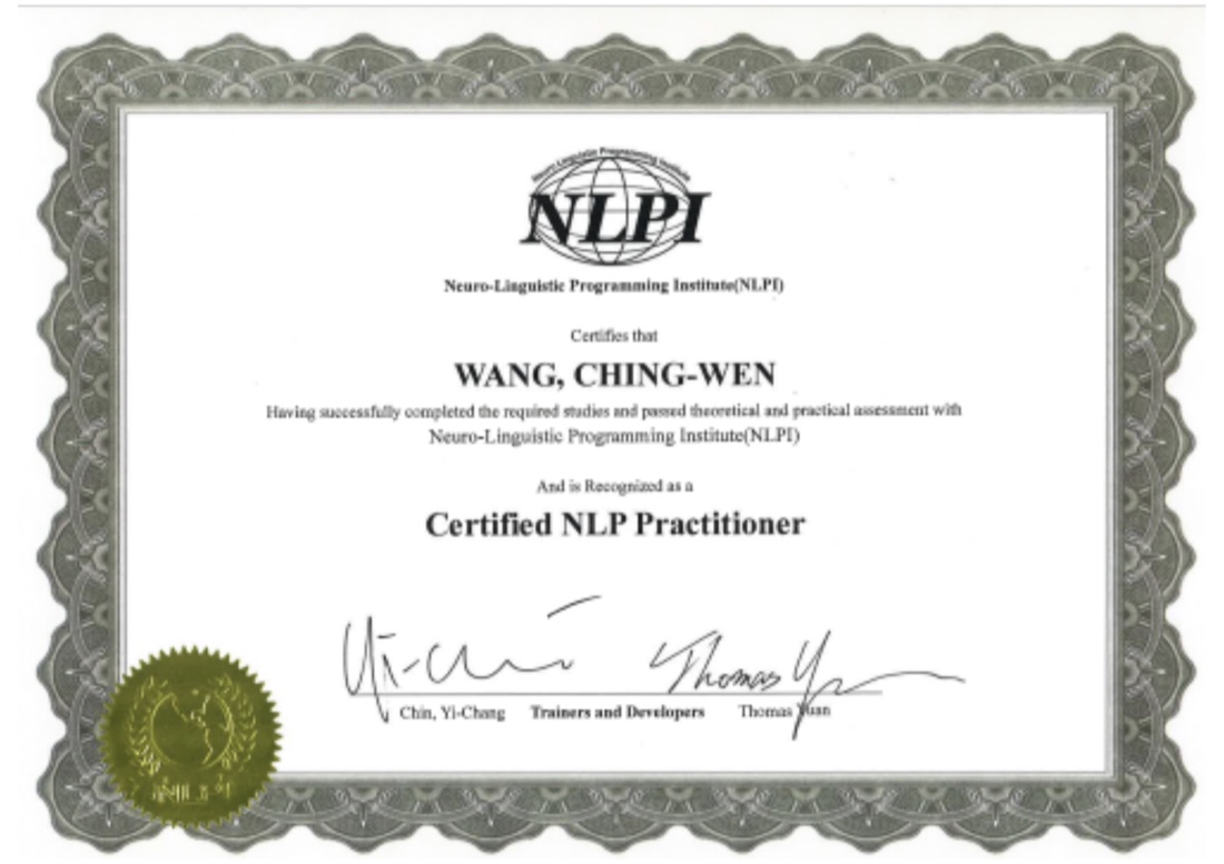 NLPI NLP Practitioner 證書
