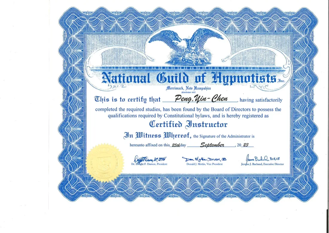 NGH Certified Instructor 證書